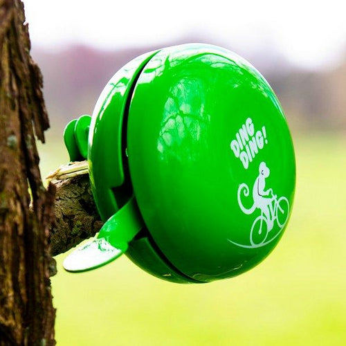 Donkergroene fietsbel